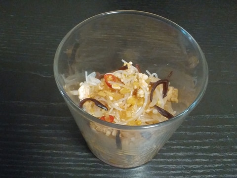 春雨と鶏ひき肉のサッと煮